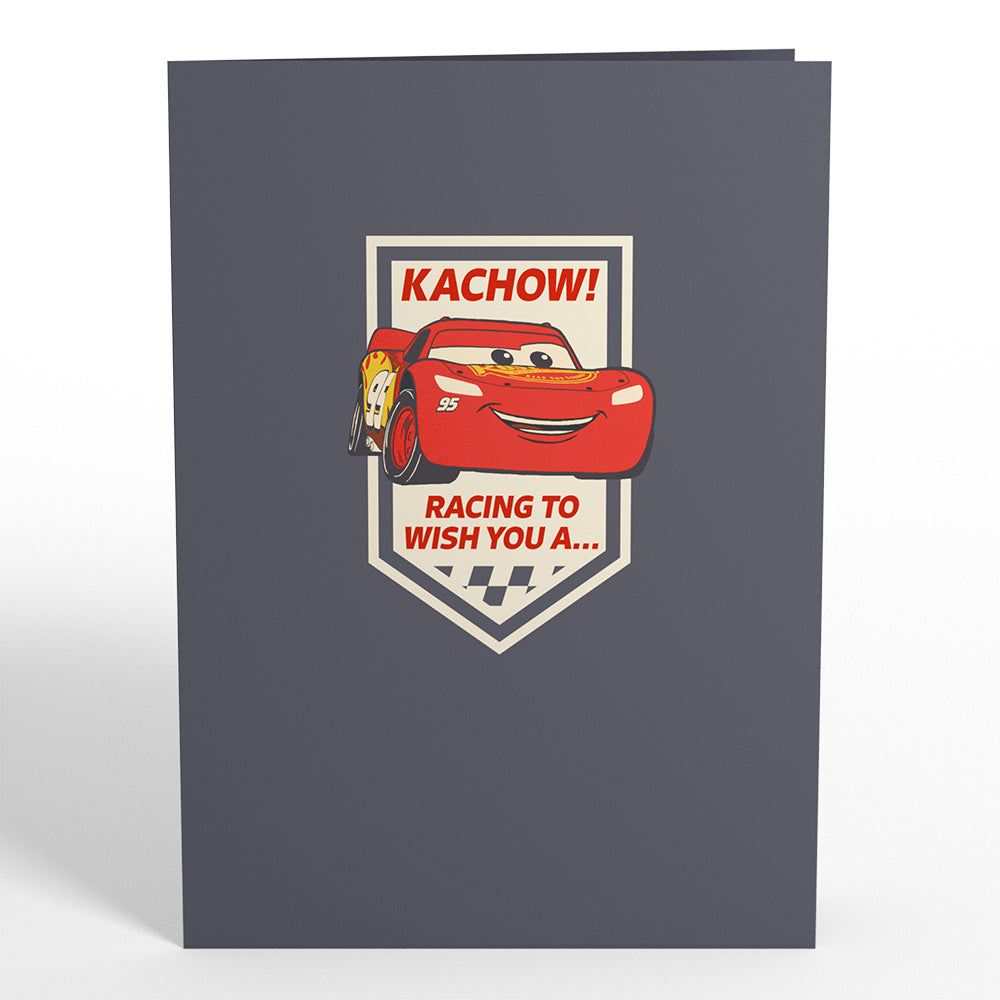 Disney and Pixar Cars Lightning McQueen Kachow! Birthday Pop-Up Card、mySite、solidvoid
