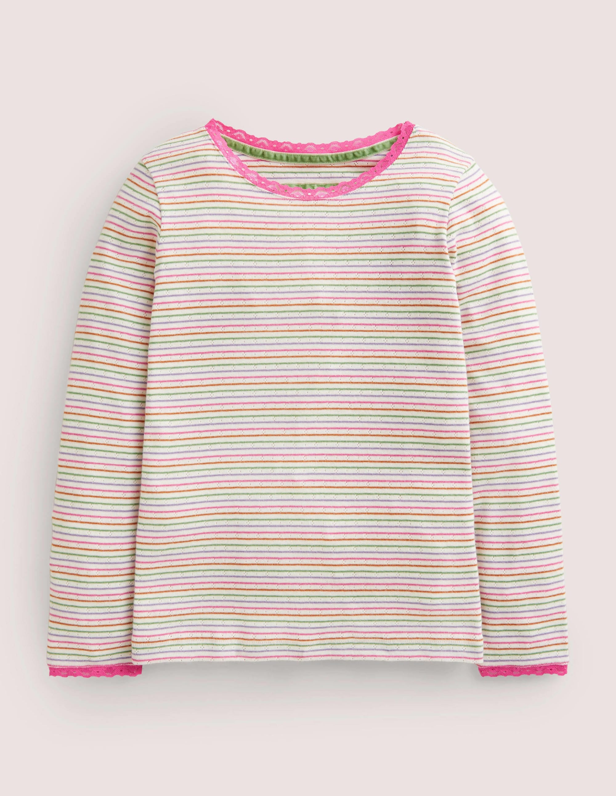  Supersoft Pointelle T-shirt-Aster Purple/Ivy Rainbow、mySite、ashleygrahame