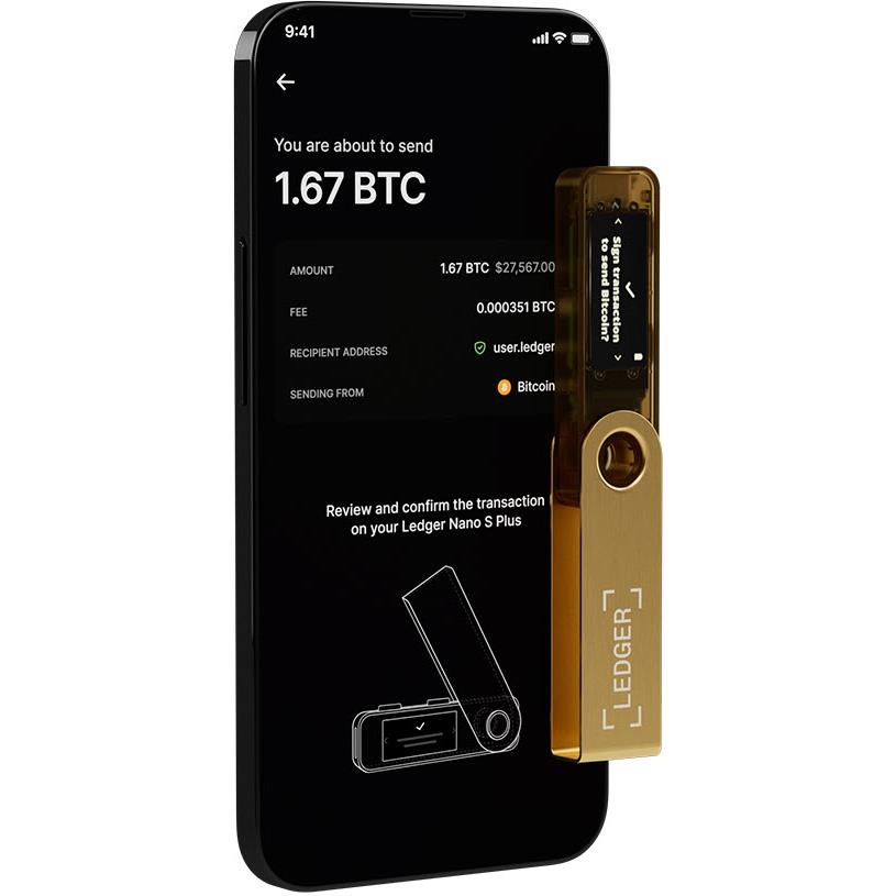 Ledger Nano S Plus Digital Wallet (Gold)、mySite、camillekostekn