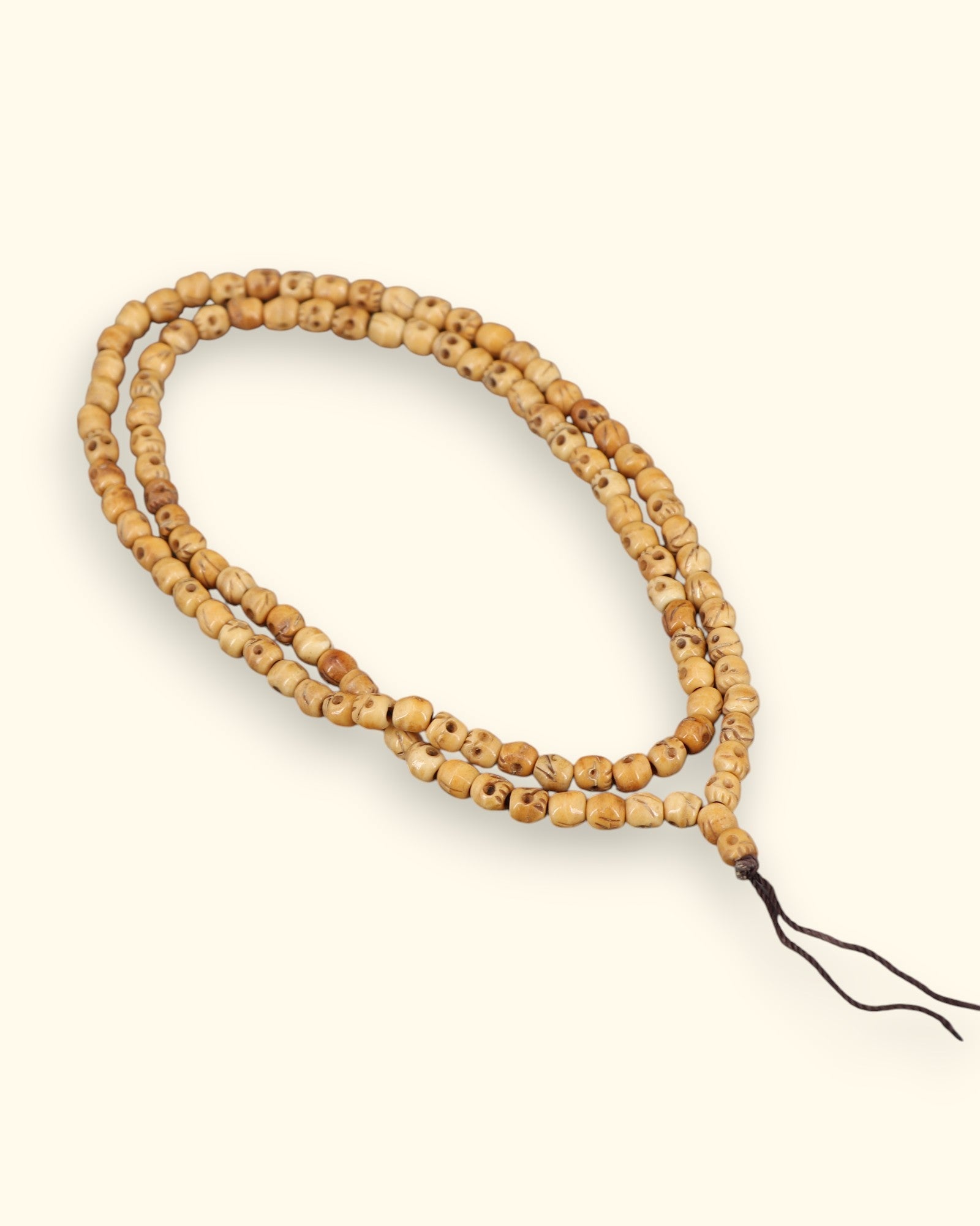 Skull Meditation Mala – Tibetan Yak Bone | Symbol of Impermanence and Inner Strength、mySite、topwebapps