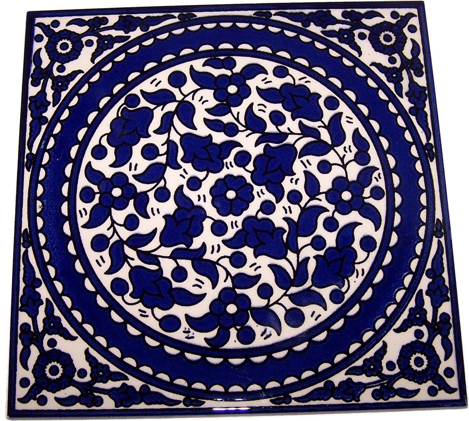  Modular Hand Painted Tile from Jerusalem Model X - 6 Inches - Asfour Outlet Trademark、mySite、elrpsem3k