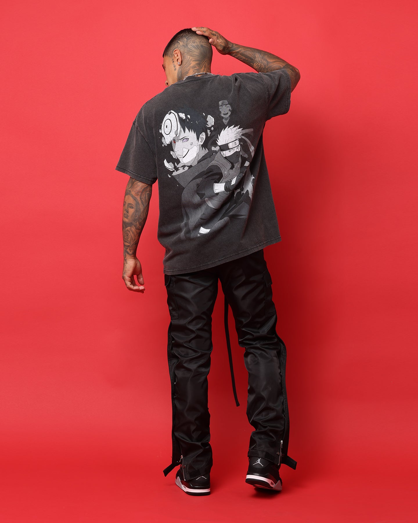 Goat Crew X Naruto Obito Heavyweight Vintage T-Shirt Vintage Black、mySite、zt4zffjzw