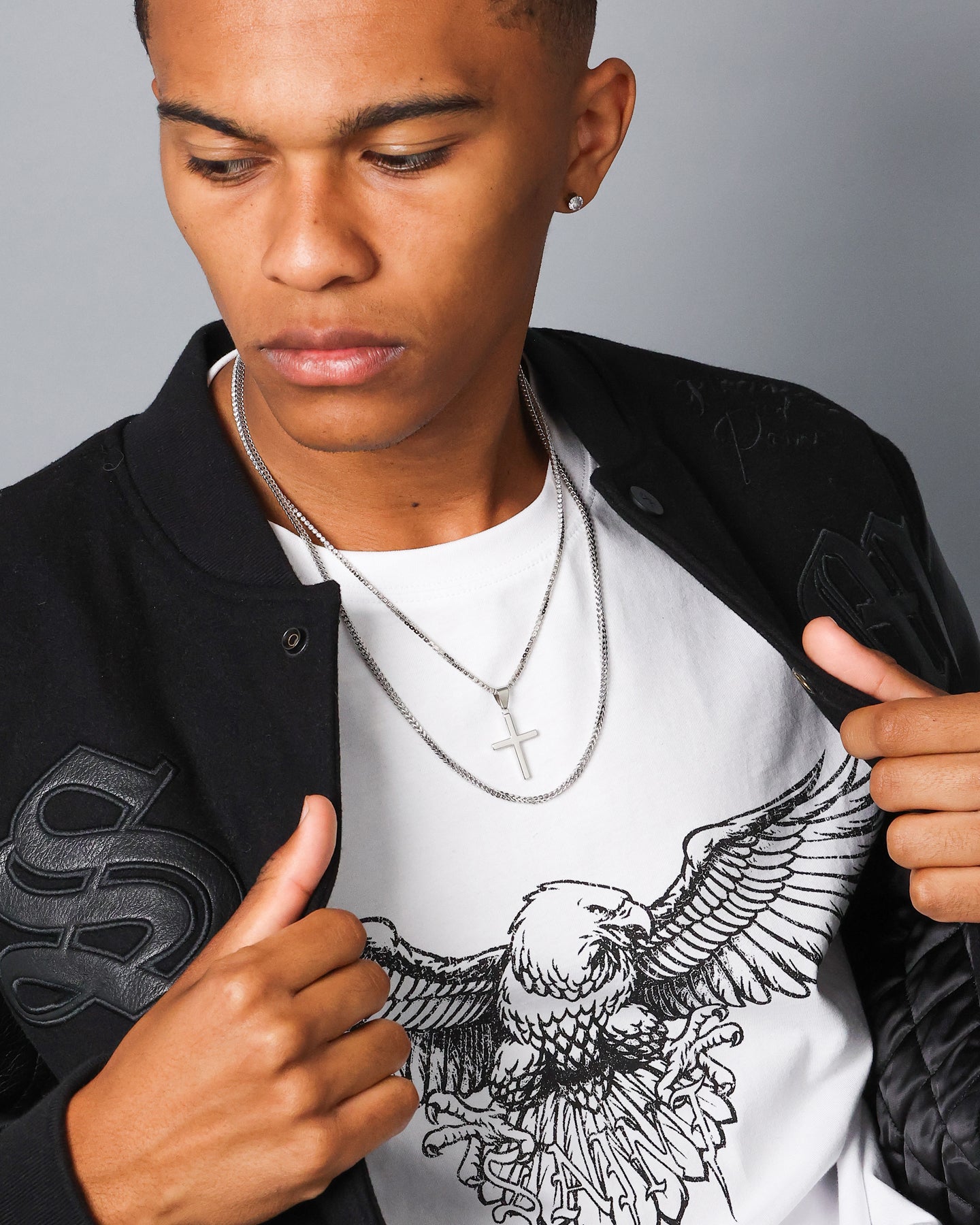 NXS Double Cross Chain White Gold、mySite、zt4zffjzw