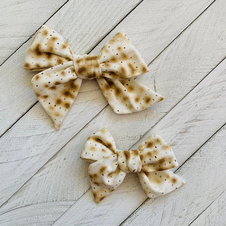Matzah Bow Hairclip - (Choice of Size)、mySite、topwebapps