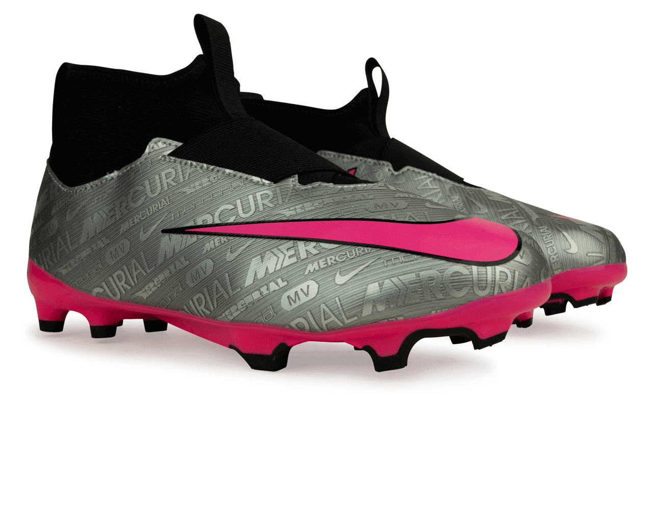 Nike Kids Zoom Mercurial Superfly 9 Academy XXV FG/MG Silver/Pink、mySite、bottomscart