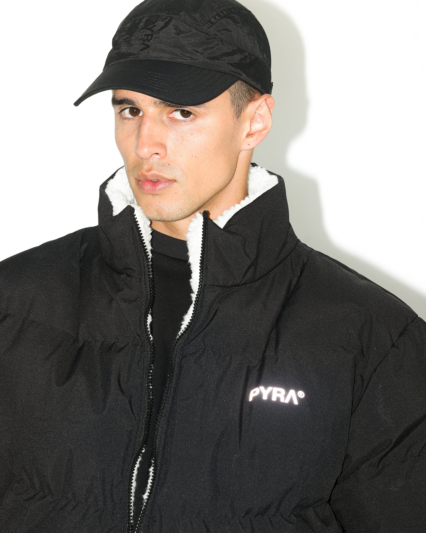 PYRA Sherpa Puffa Jacket Black/White、mySite、zt4zffjzw