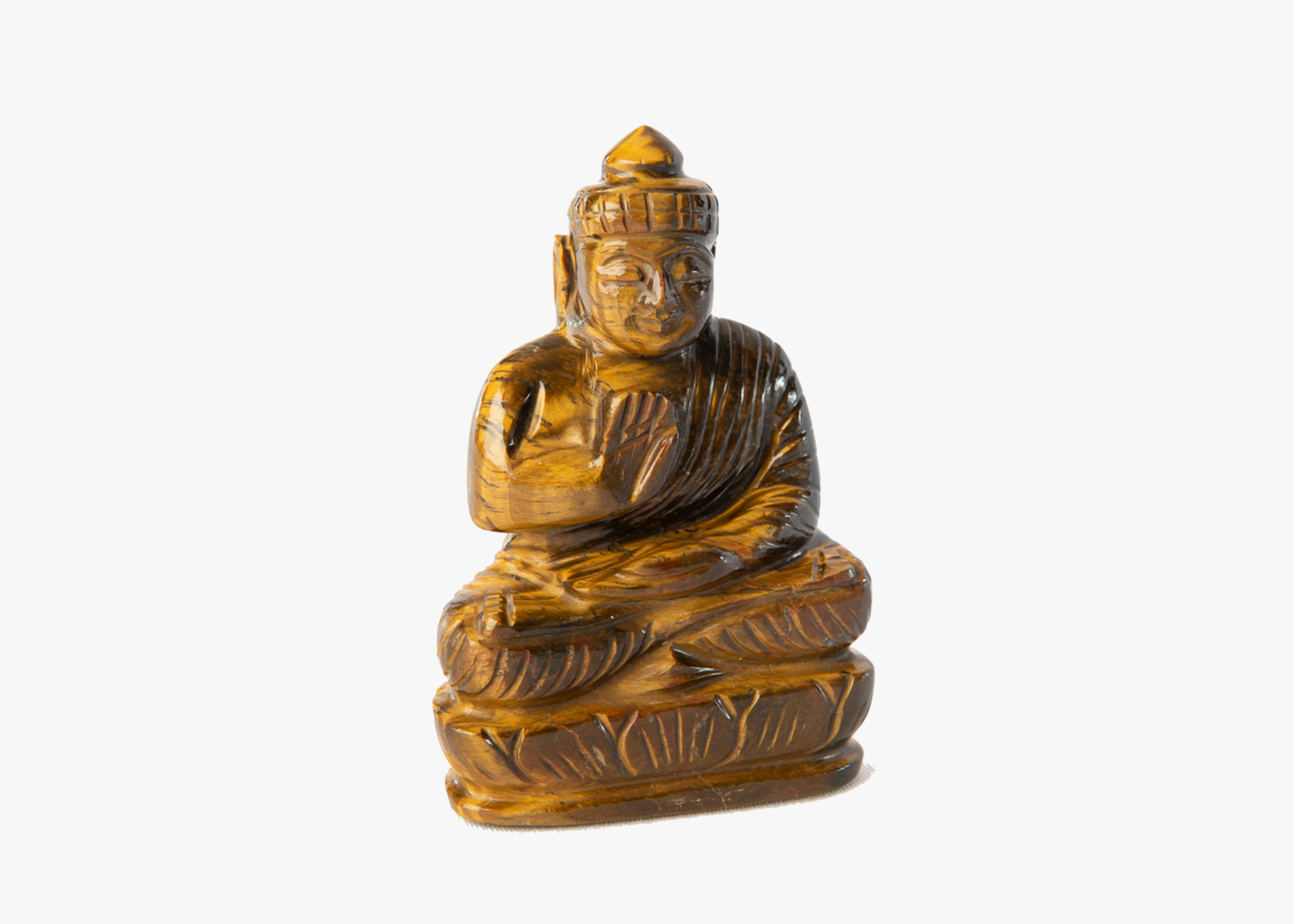 Sitting Buddha - Tiger Eye (Small, 11cm)、mySite、topwebapps