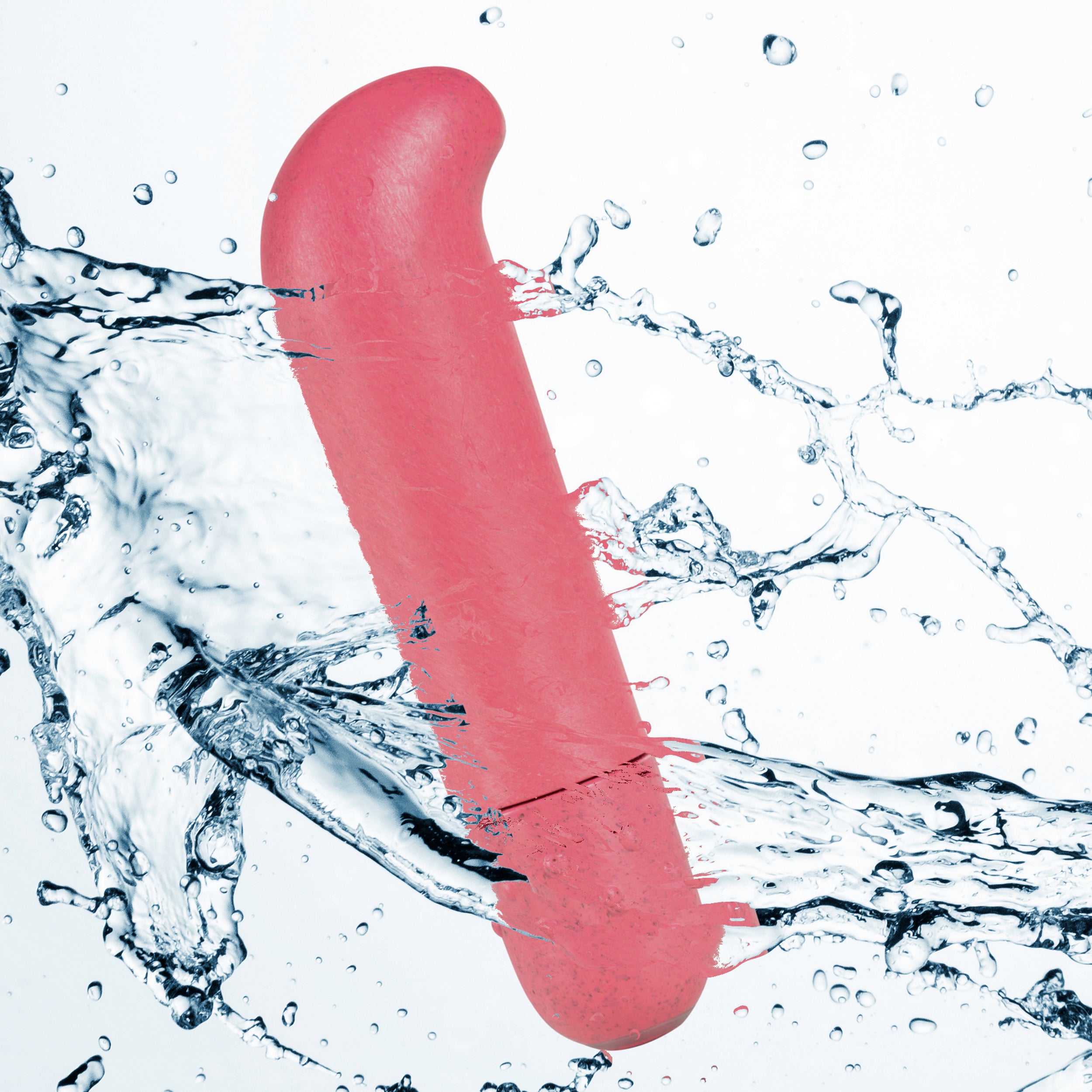 Gaia® By Blush | Eco G Spot Vibe: Plant-Based 4 Curved Waterproof Vibrator in Coral - Made from Sustainable BioFeel™、mySite、bottomscart