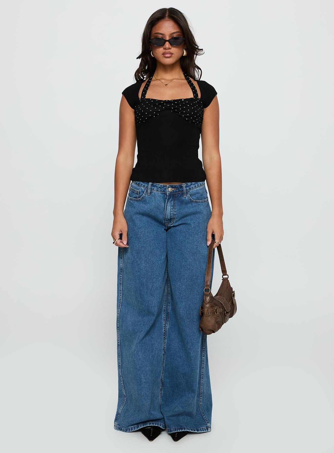 Emberglow Top Black / Polka、mySite、solidvoid