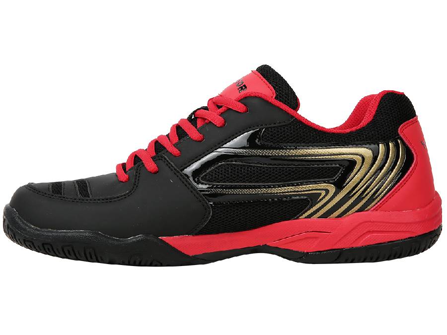 Victor AS-37 Men's Indoor Court Shoe (Black/Red)