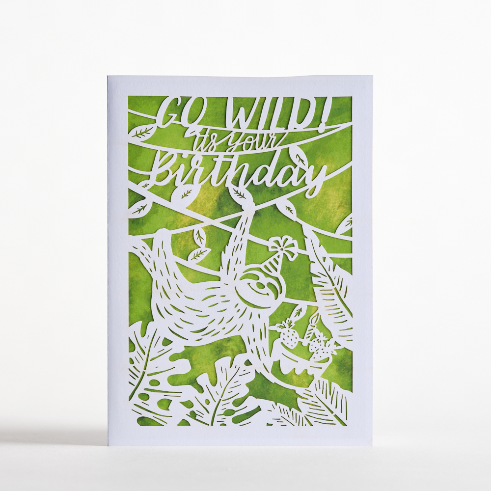 Birthday Sloth: Lovepop Moments™ Card、mySite、solidvoid