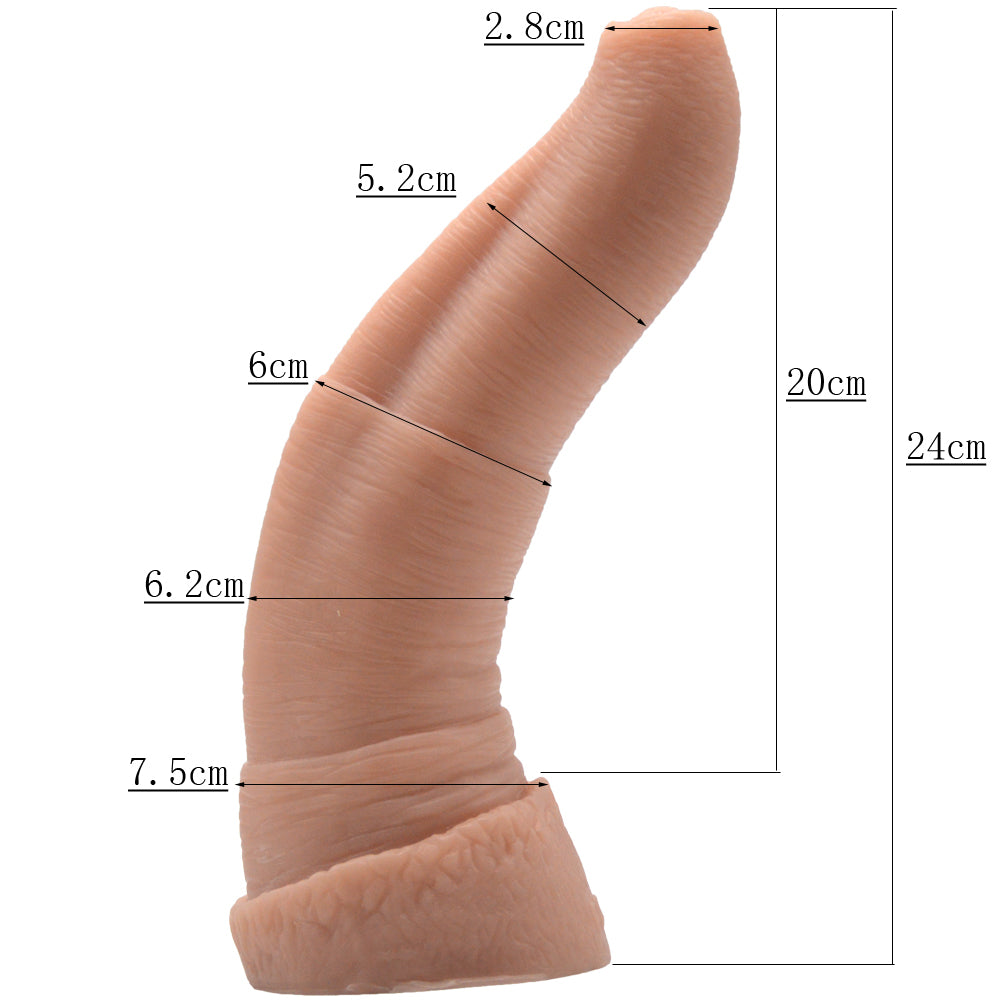 FAAK Realistic Alien Curved Dildo 10 | Ergonomic| Realistic Detail、mySite、bottomscart
