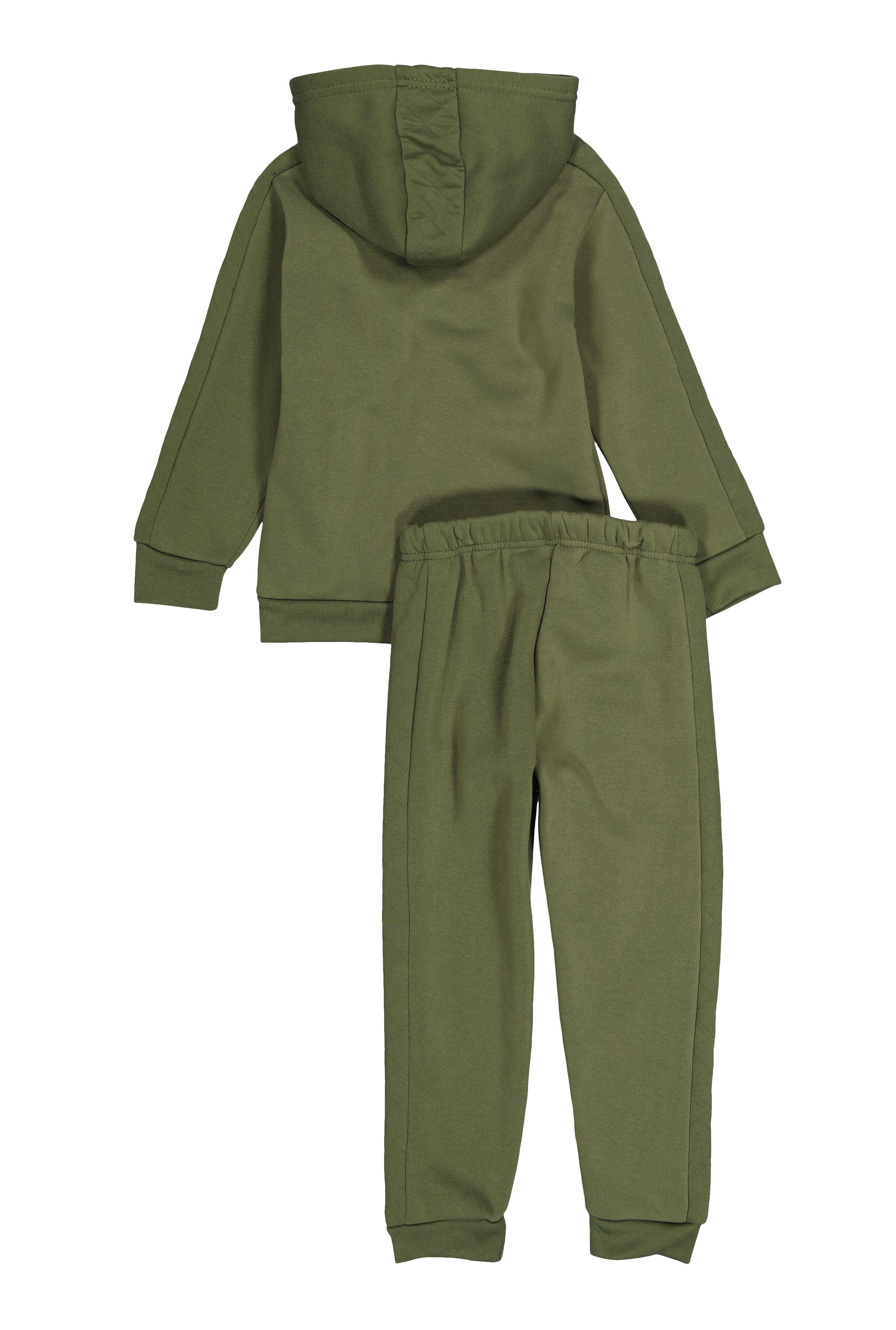 Little Boys Quilted Detail Hooded Sweatshirt and Joggers、mySite、camillekostekn