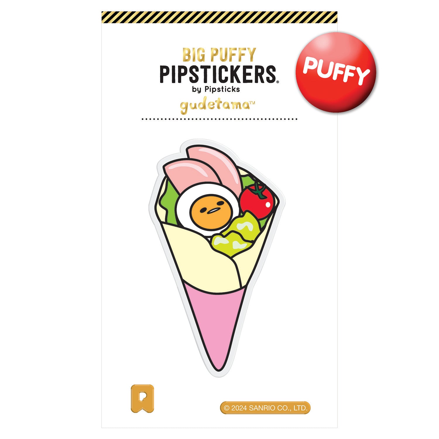  Big Puffy Gudetama Roll With It Sticker、mySite、ghnorth