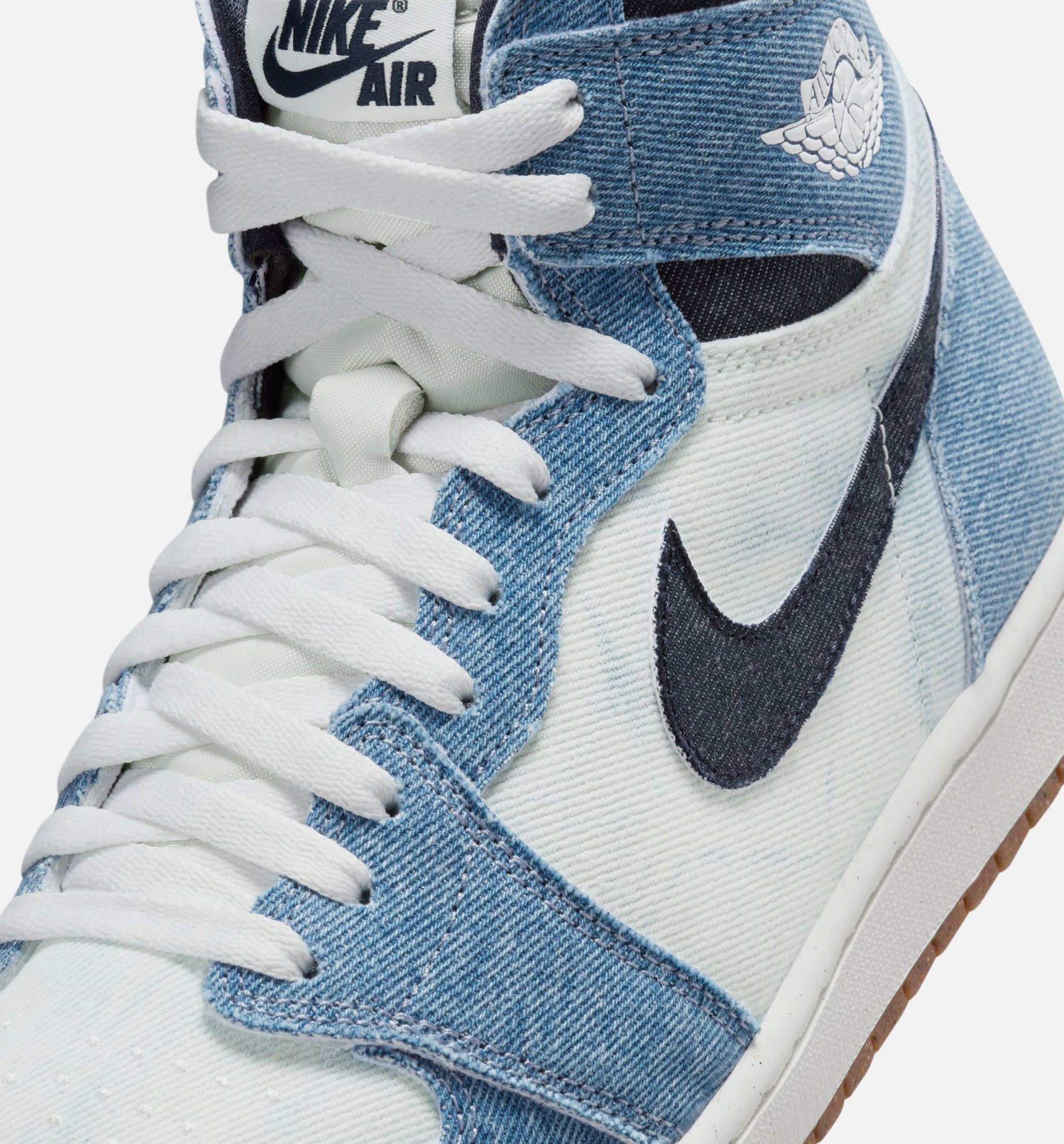 Air Jordan 1 Retro High OG Denim Mens Lifestyle Shoe - Summit White/Obsidian/Summit White/Gum Medium Brown Free Shipping、mySite、dreamappss
