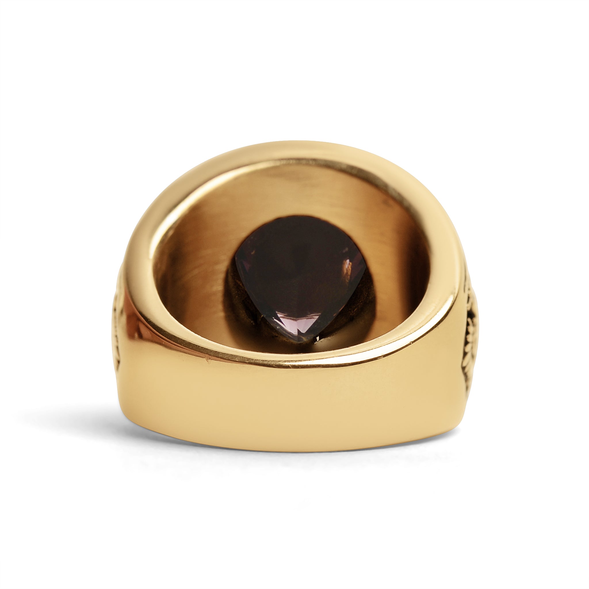 18K Gold PVD Stainless Steel Military Purple Heart Men's Ring / MCR6009、mySite、dreamappss