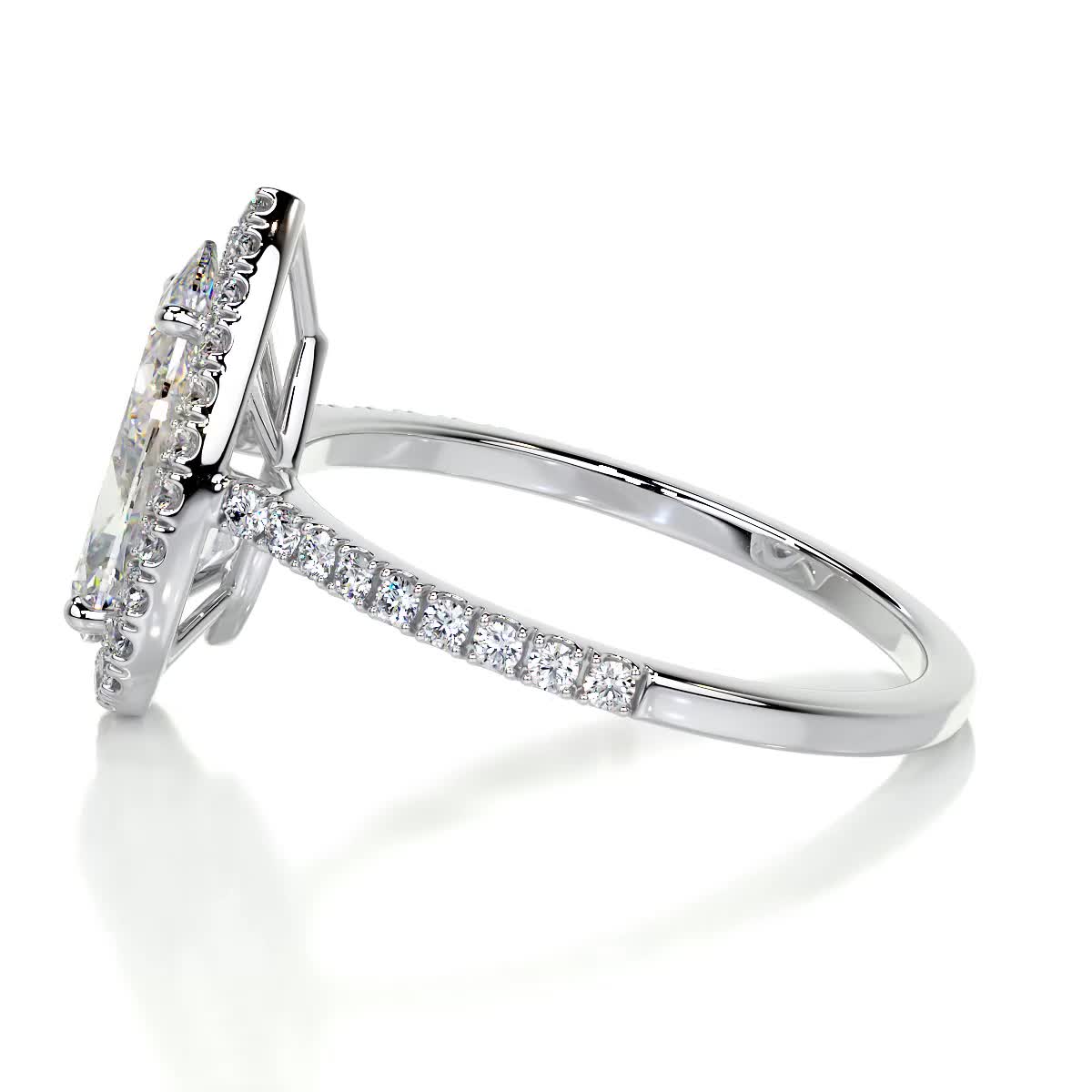 Sophia Moissanite & Diamond Ring -18K White Gold、mySite、hinf8tx79
