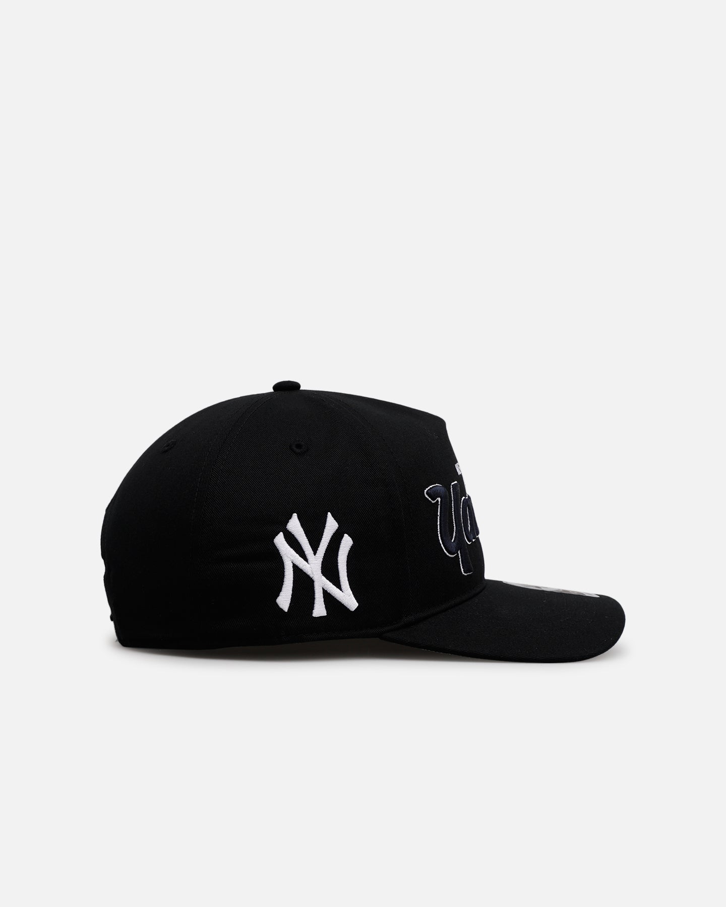 47 Brand New York Yankees 'Black Dome Script' 47 Hitch Snapback Black、mySite、zt4zffjzw