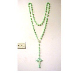 Phosphoric - Phosphorus Holy Rosary (160 cm or 63) Luminous - Light in The Dark Wall Rosary、mySite、topwebapps