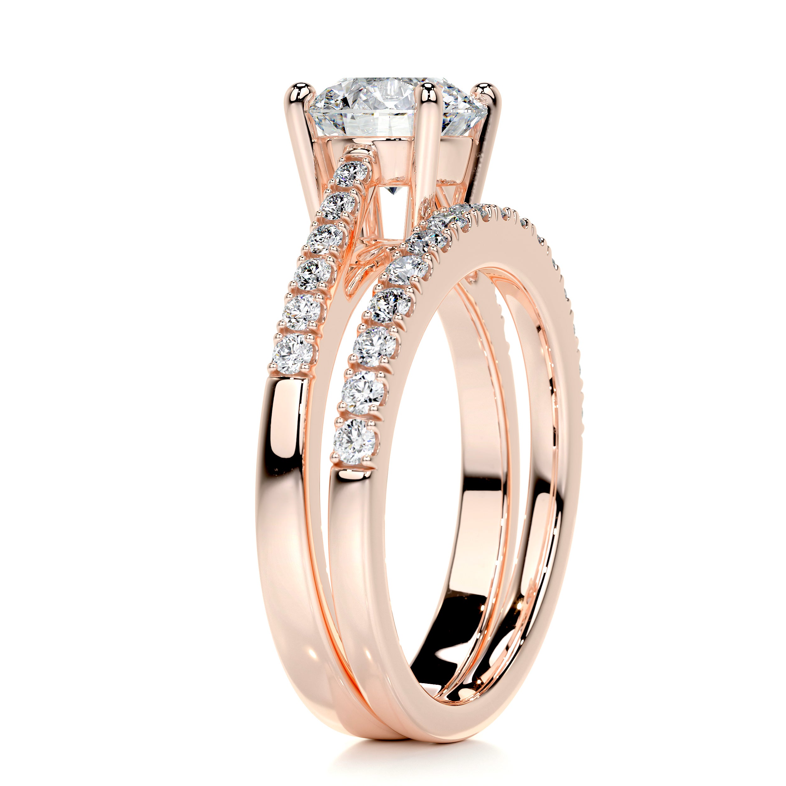 Anna Luxe Diamond Bridal Set -14K Rose Gold、mySite、hinf8tx79