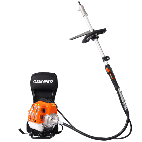 52cc Weed Eater/Wacker Gas Powered, 2 in 1 String Trimme,with 10'' Brush Cutter,Rubber Handle & Shoulder Strap Included、、eastwooduniform
