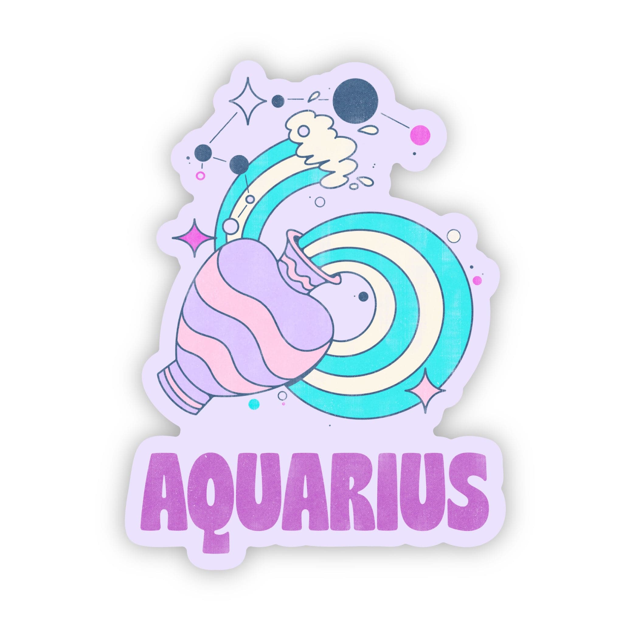  Aquarius Astrology Sign Sticker、mySite、elrpsem3k