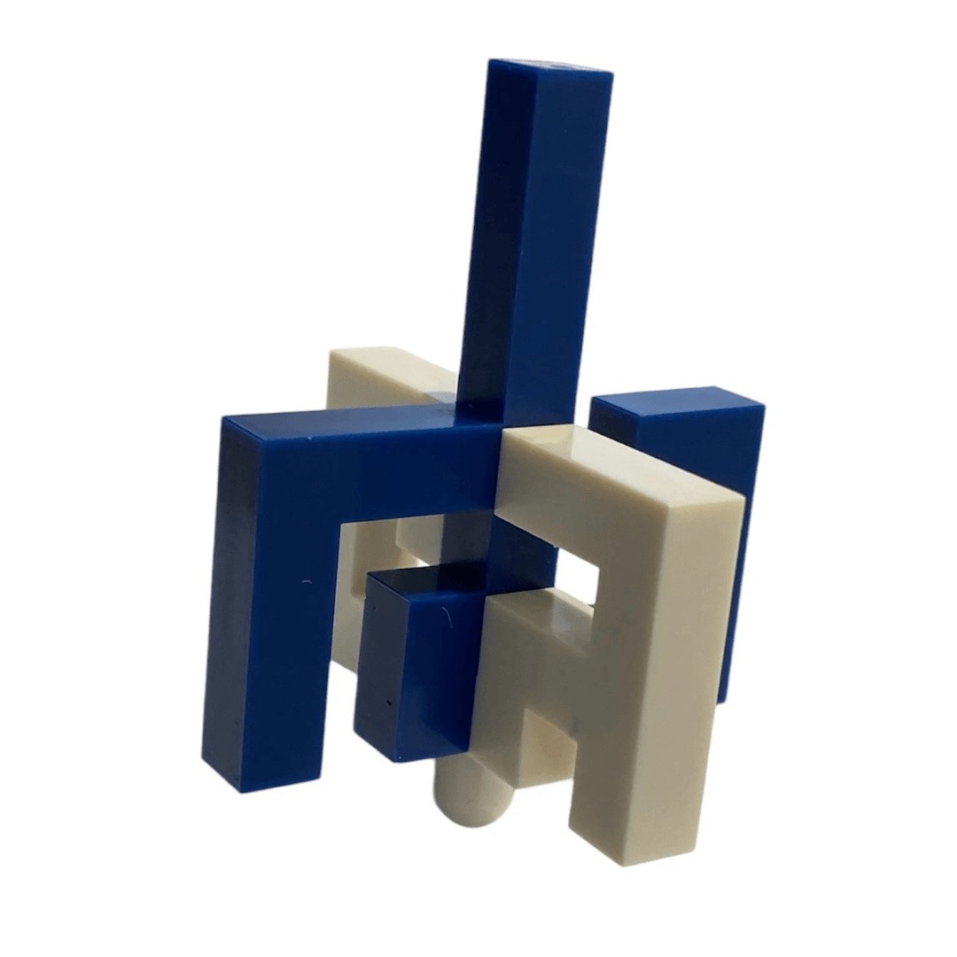 Take-Apart Blue and White Pop-Up Dreidel by Israel Museum、mySite、topwebapps