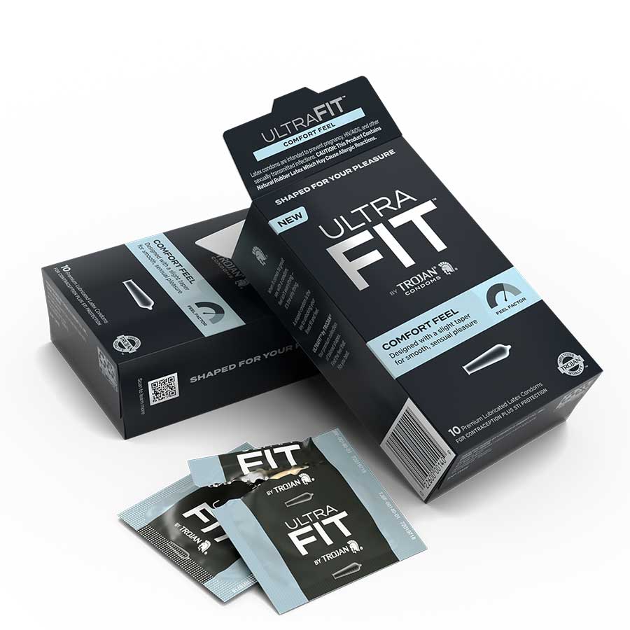 Trojan Ultrafit Comfort Feel Latex Condoms 10 Pack、mySite、bottomscart