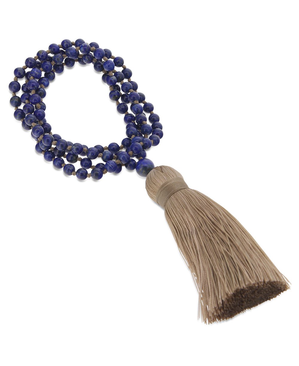 108 Lapis Lazuli Beads Knotted Meditation Mala、mySite、topwebapps