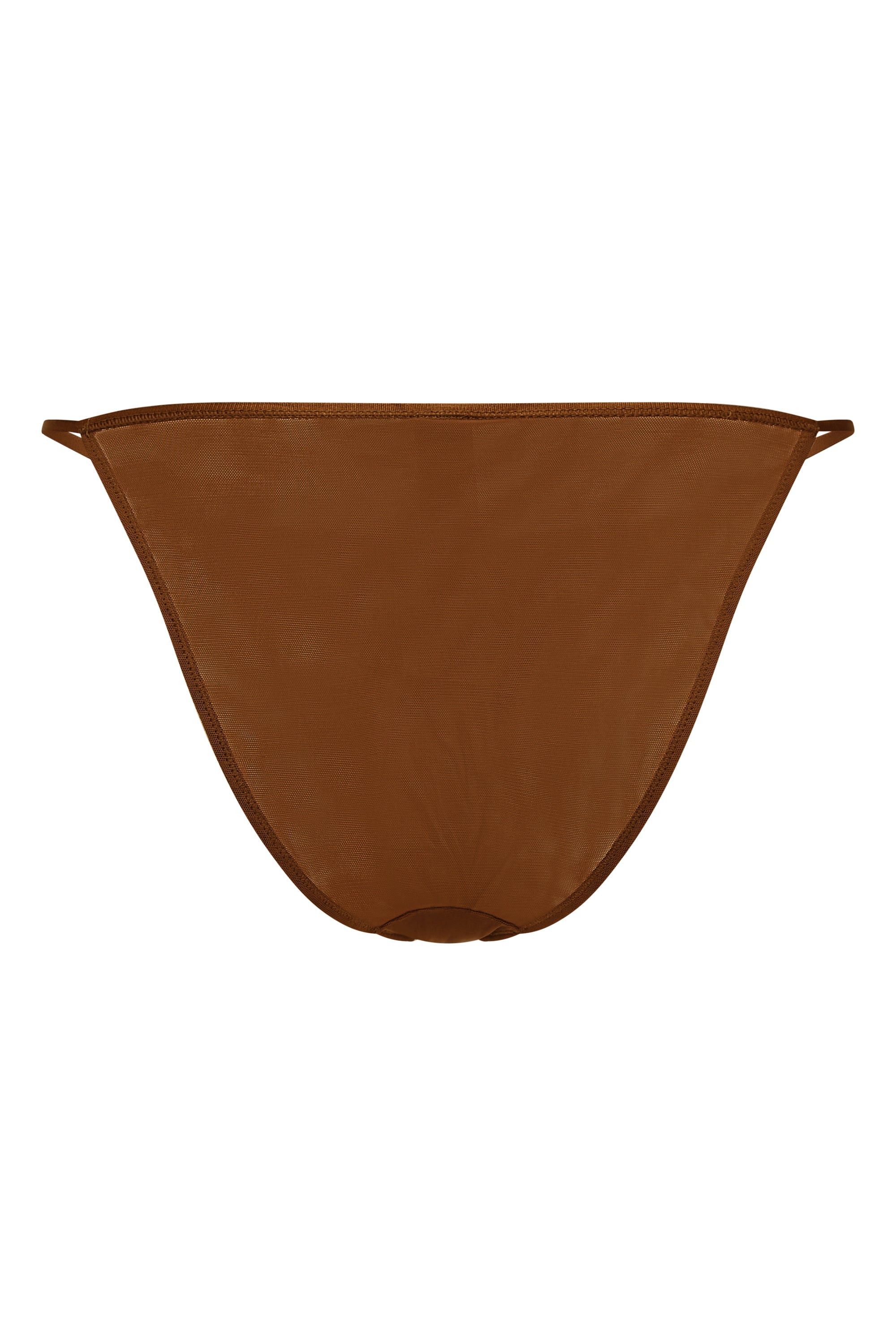 Soft Mesh String Bikini in Chestnut、mySite、solidvoid