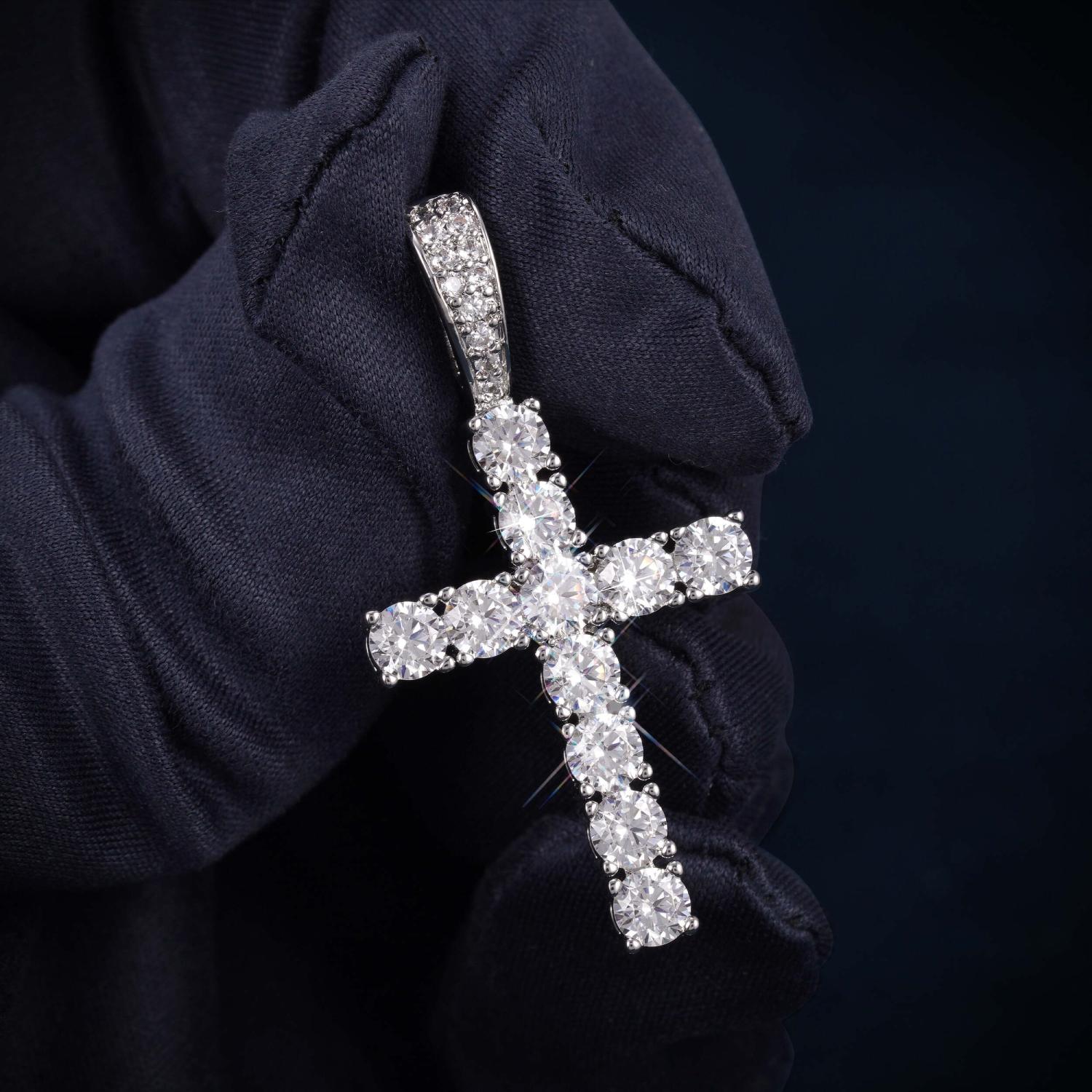 VVS Cross Pendant 14K Gold、mySite、hinf8tx79