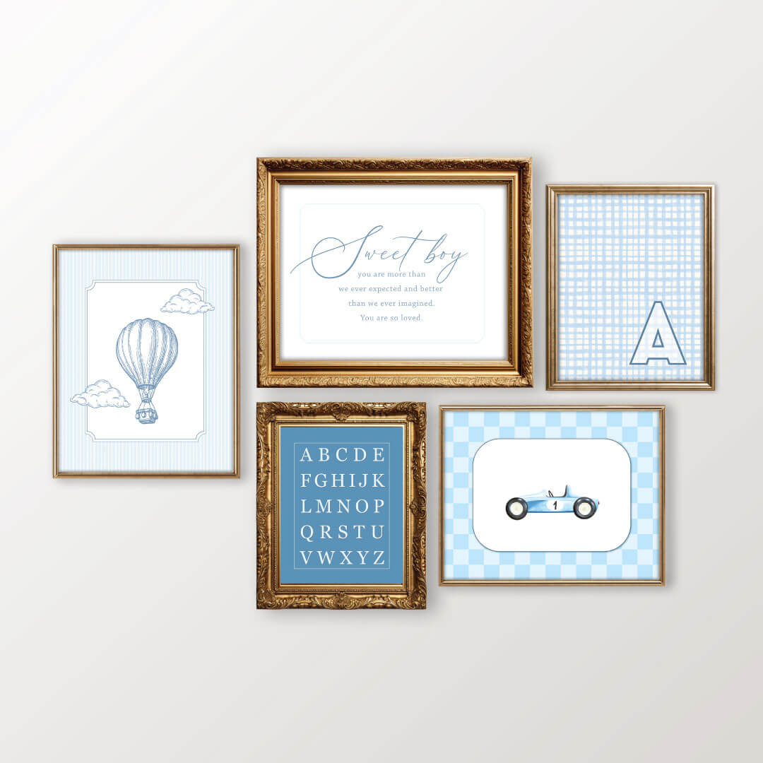  Sweet Boy Bundled Digital Nursery Art、mySite、layawaytickets