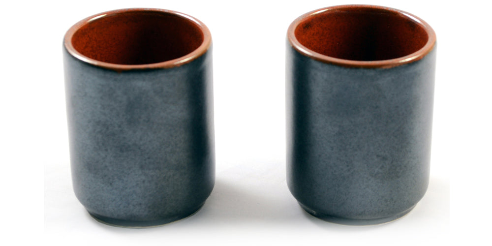 Silver & Fiery Orange Glazed Japanese Sake Set、mySite、topwebapps