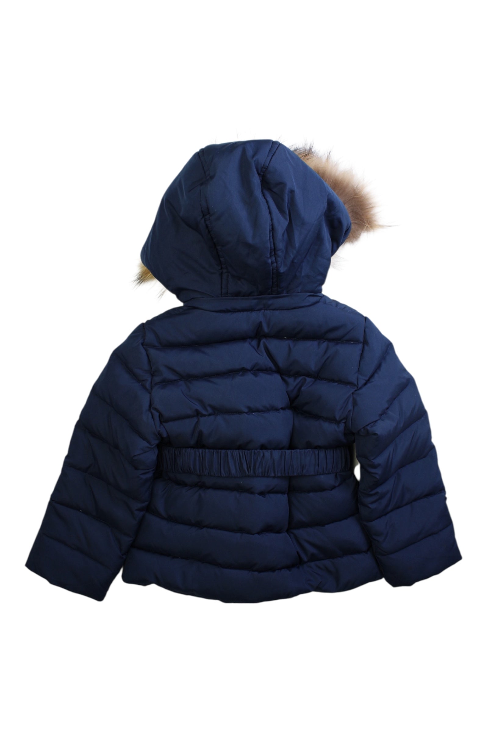Nicholas & Bears Quilted Puffer Coat With Faux Fur Trim, Size 3T、mySite、g9winljtr