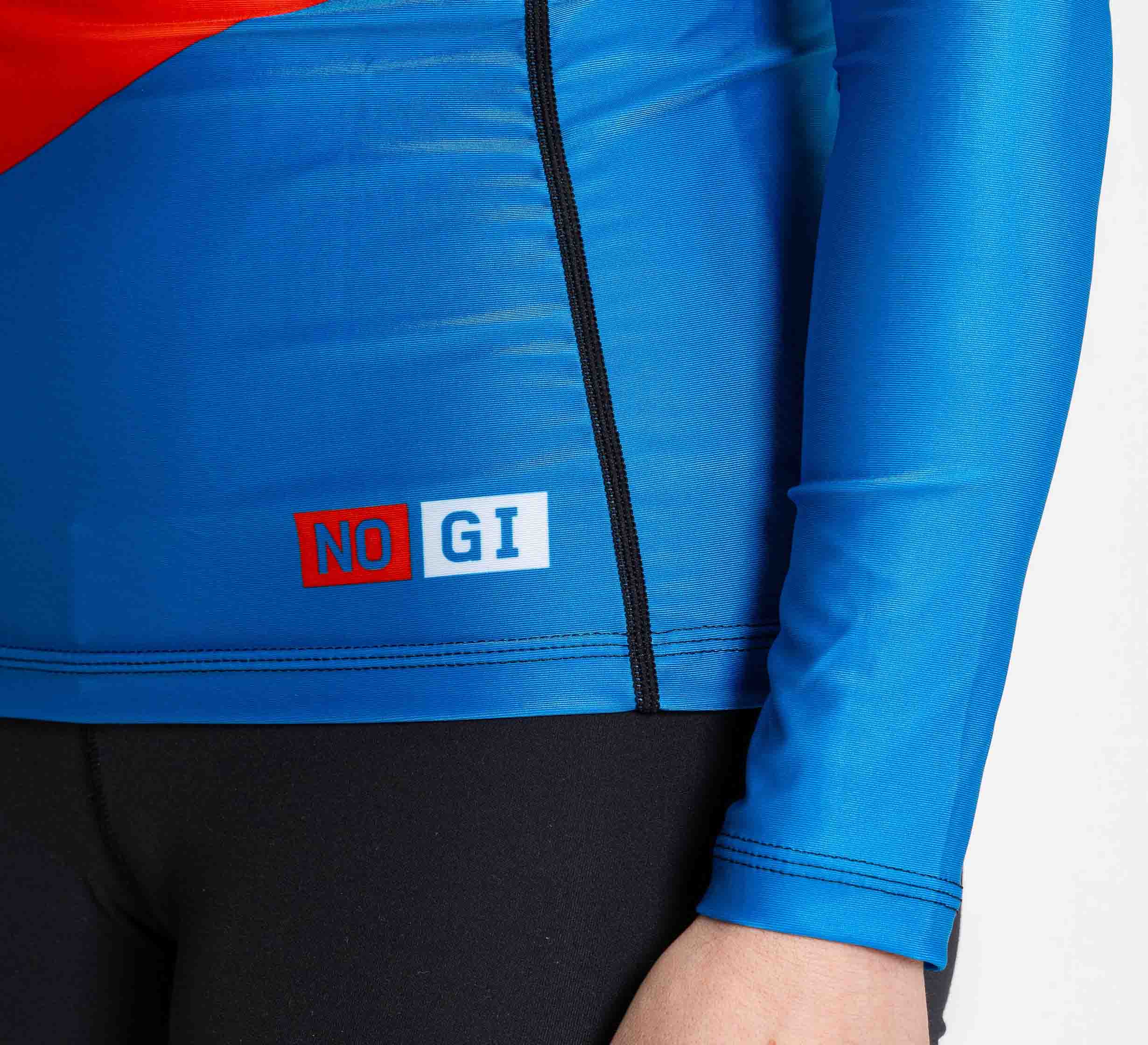 Womens Pacer Flex Lite Long Sleeve Rashguard Blue/Red、mySite、gigharbornorthrealestate