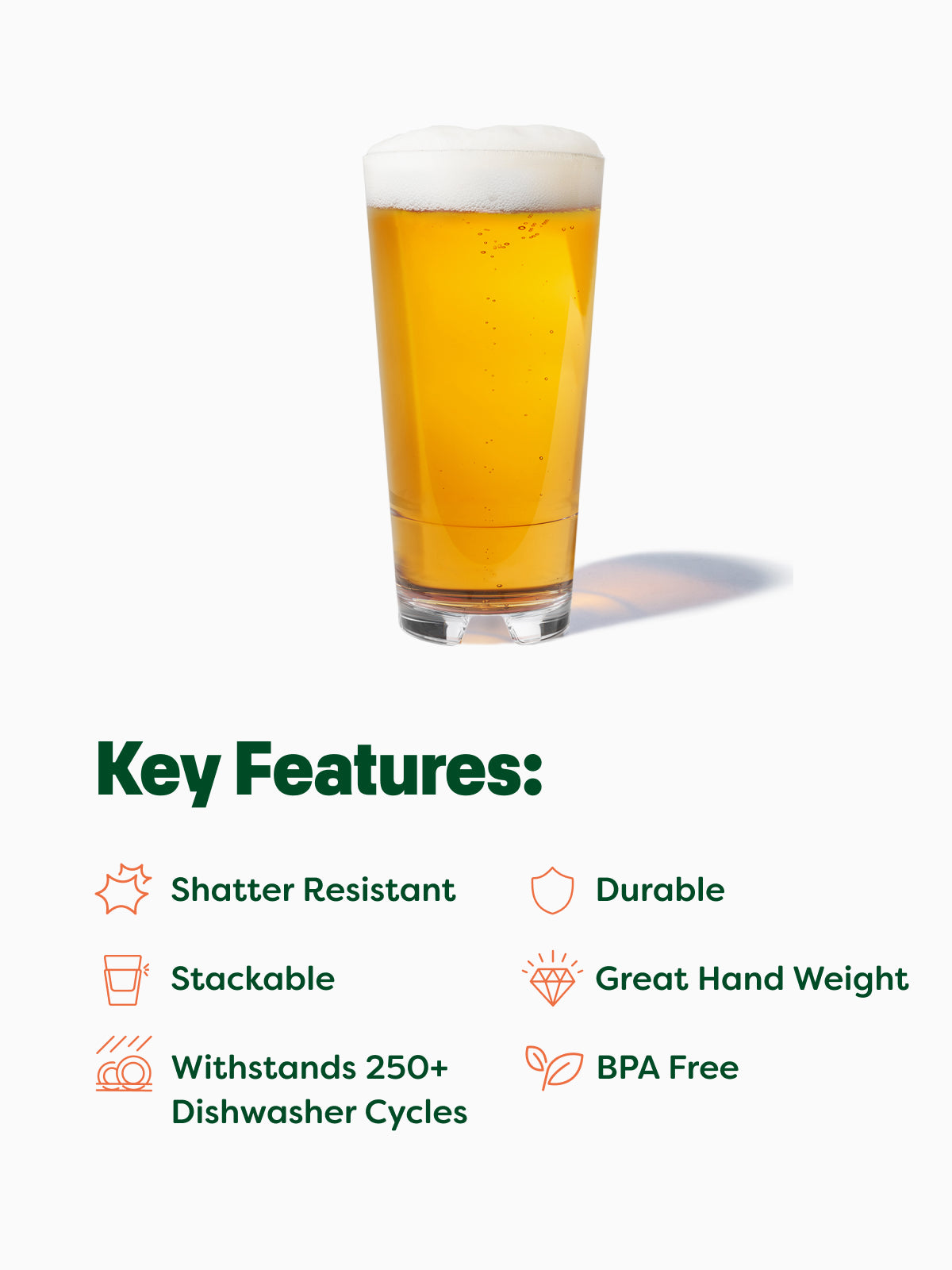 RESERVE 20oz Stackable Cooler MS Copolyester Glass - Bulk、mySite、camillekostekn