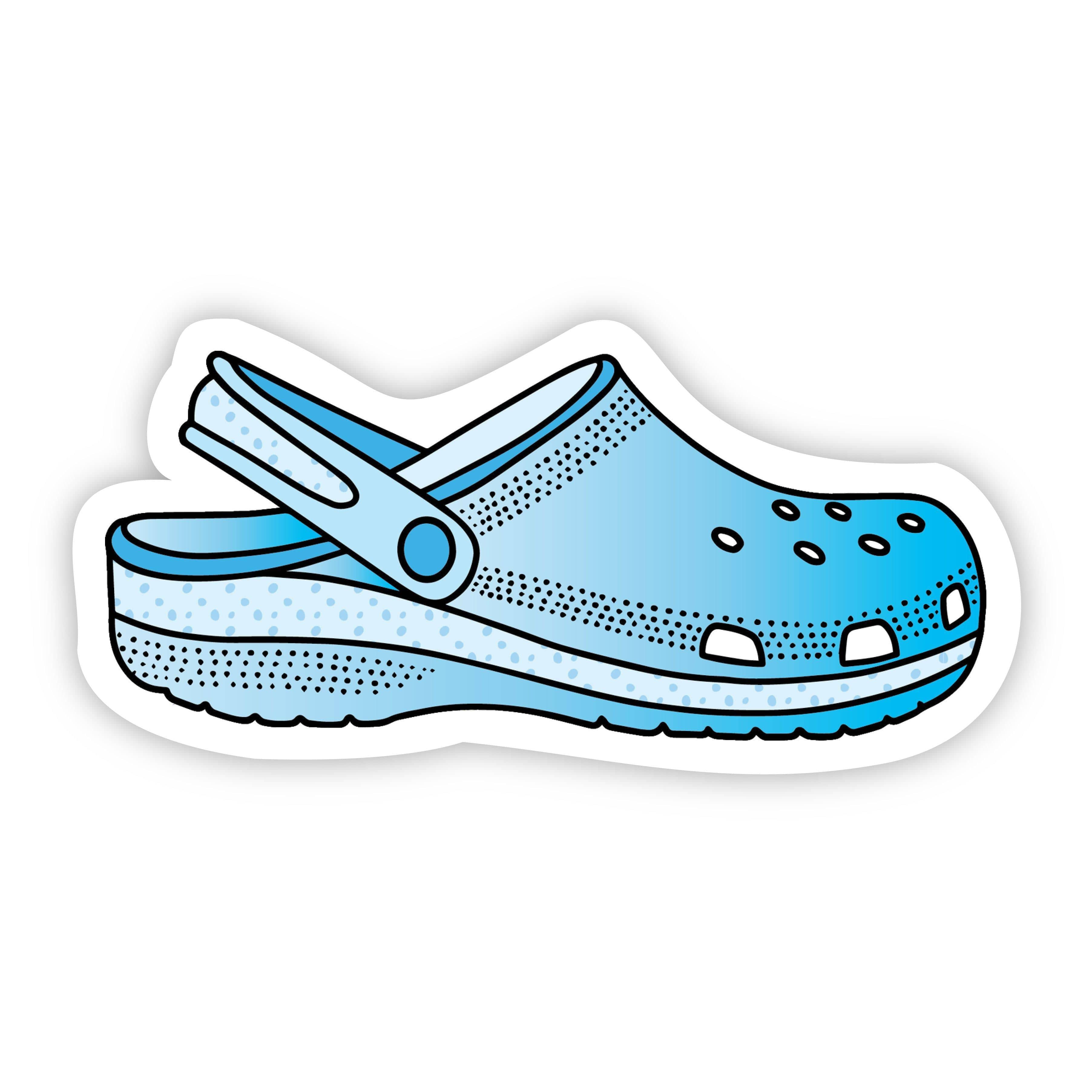  Croc Blue Aesthetic Sticker、mySite、elrpsem3k