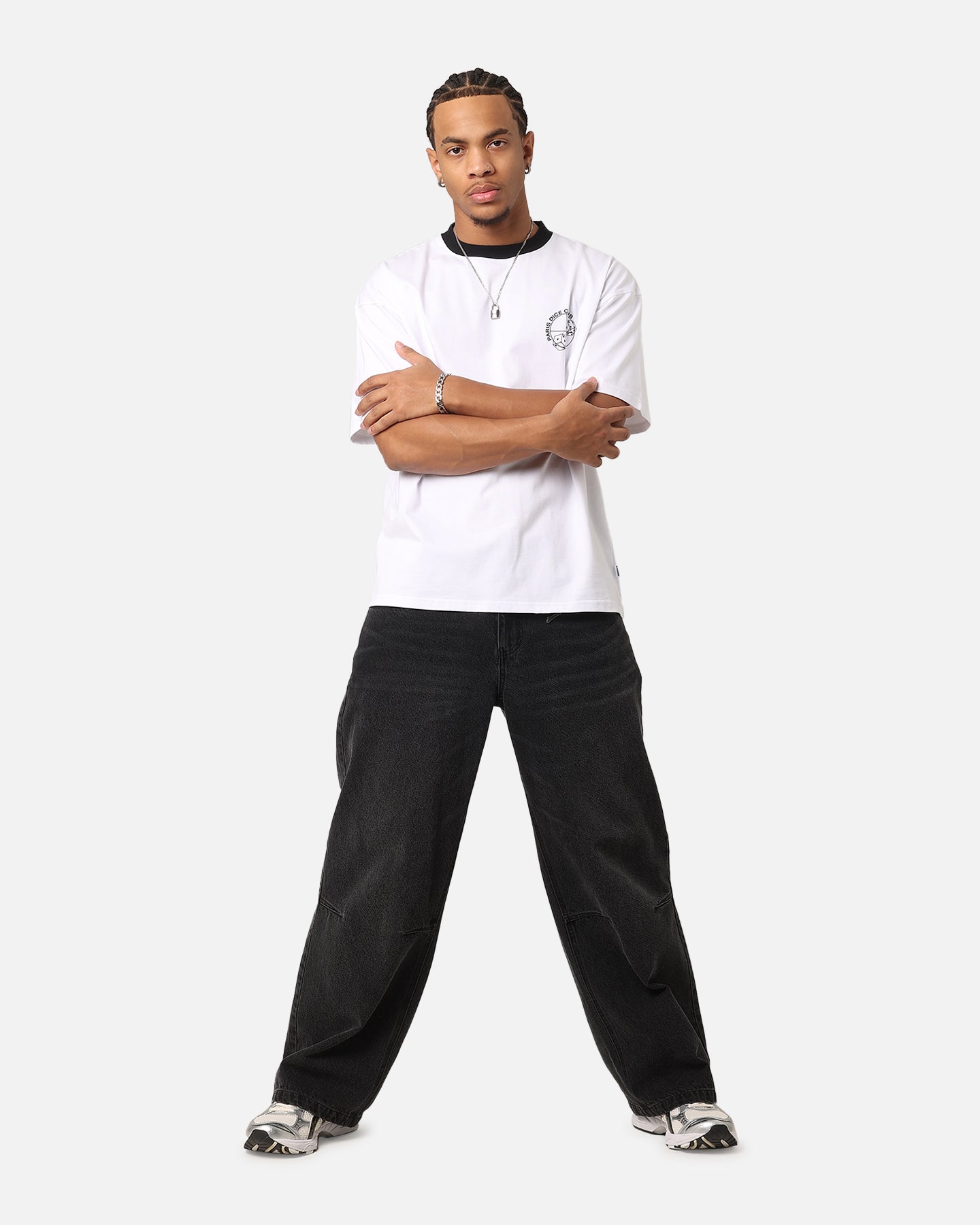 Carre Shootout Oversized Ringer T-Shirt White、mySite、zt4zffjzw