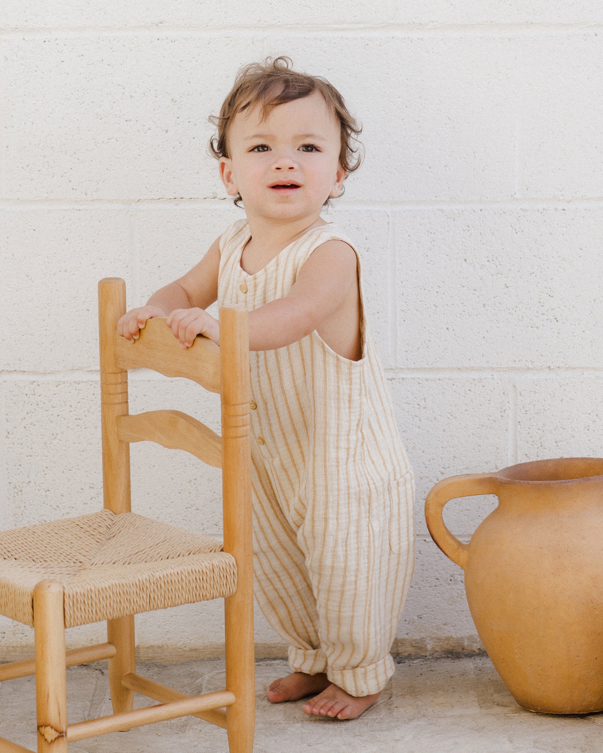  Button Jumpsuit || Marigold Stripe、mySite、layawaytickets