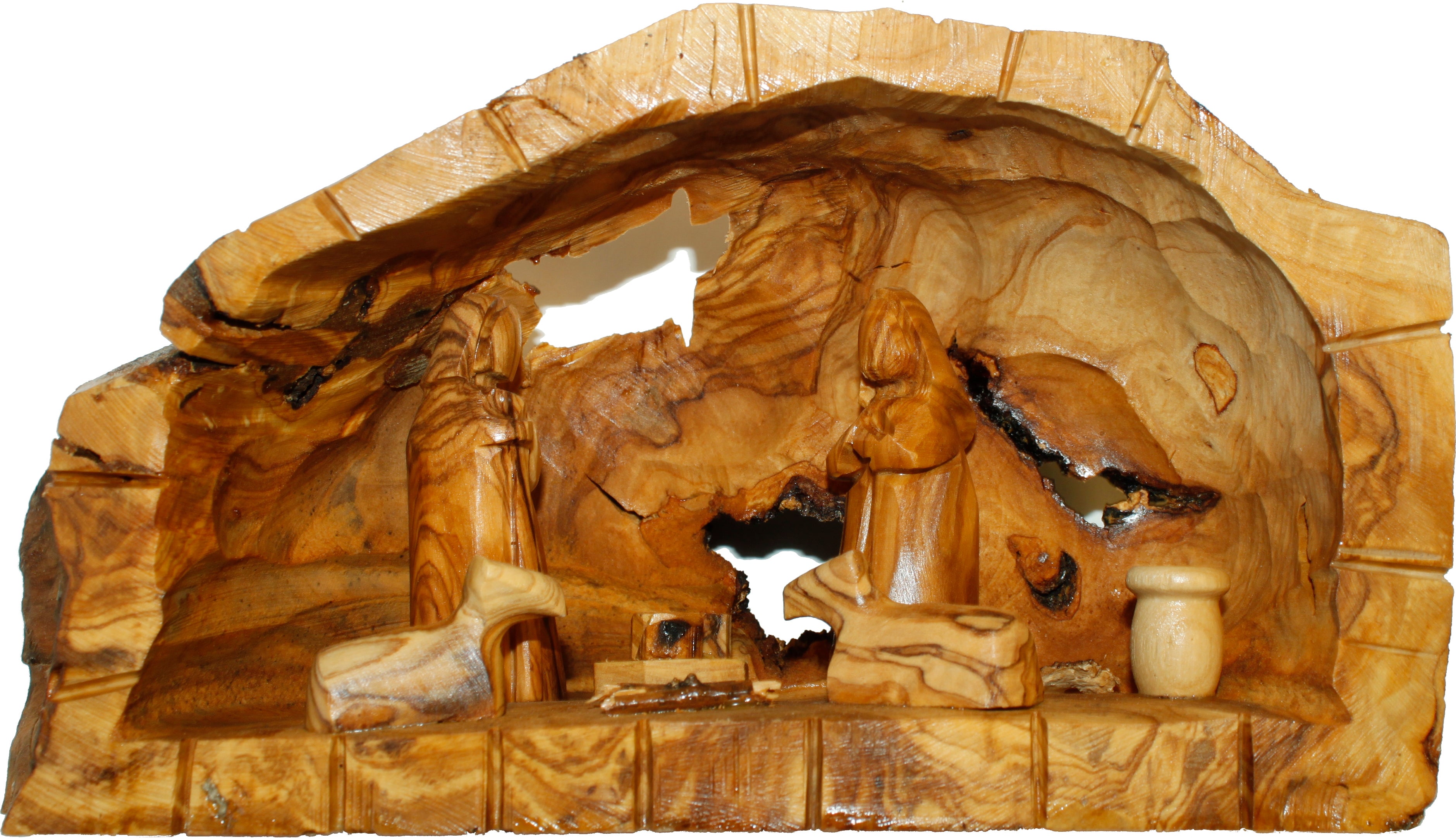  Holy Land Market Unique Olive Wood Nativity Set with Carved in by Hand Rustic Stable - no Two Alike、mySite、elrpsem3k