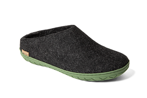  glerups Slip-on Charcoal with Green Rubber、mySite、preschool7hills