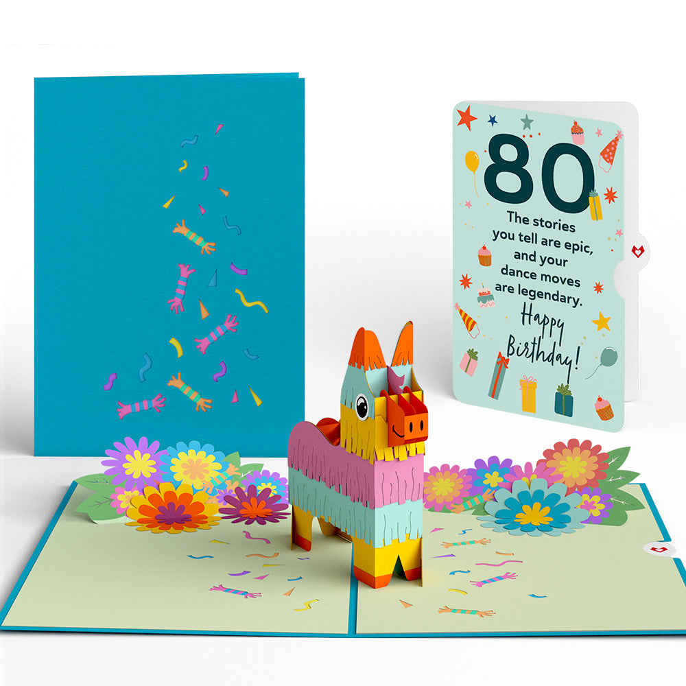 Pinata 80th Birthday Pop-Up Card and Sentiment Set、mySite、solidvoid