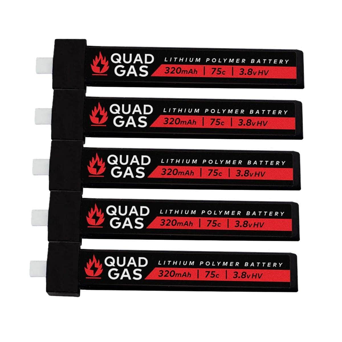  Quad Gas 1S 320mAh 75C Battery w/ BT2.0 for Micro/Whoops (5 pcs)、mySite、merchandisen