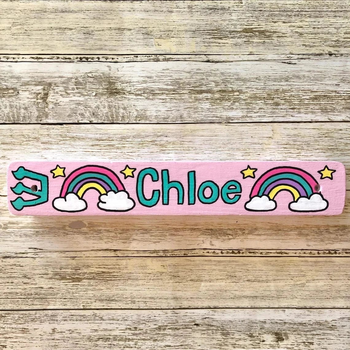 Personalized Rainbow Mezuzah - Light Pink、mySite、topwebapps