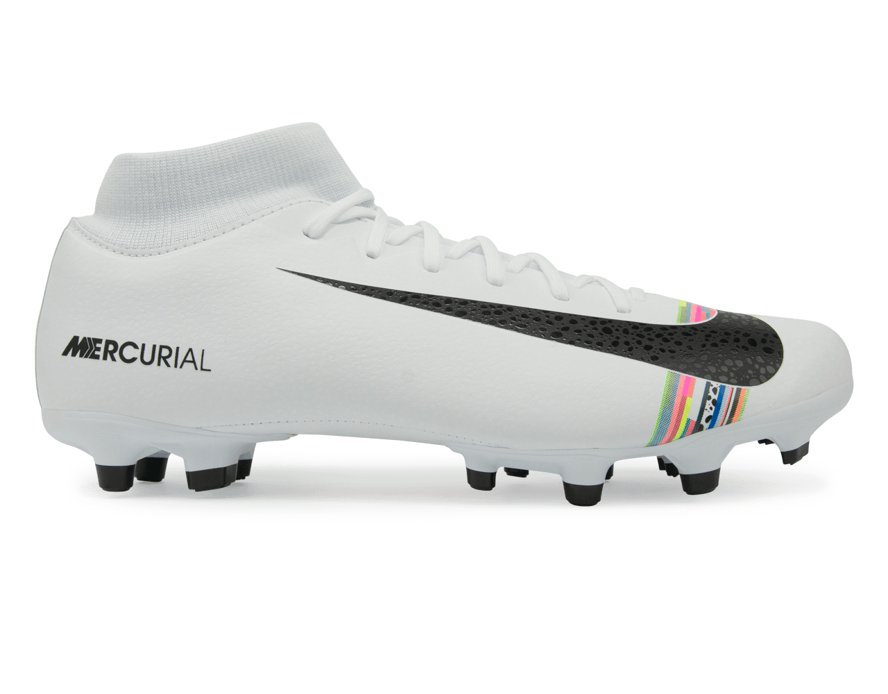 Nike Men's Mercurial Superfly 6 Academy CR7 MG White/Black/Pure Platinum、mySite、bottomscart