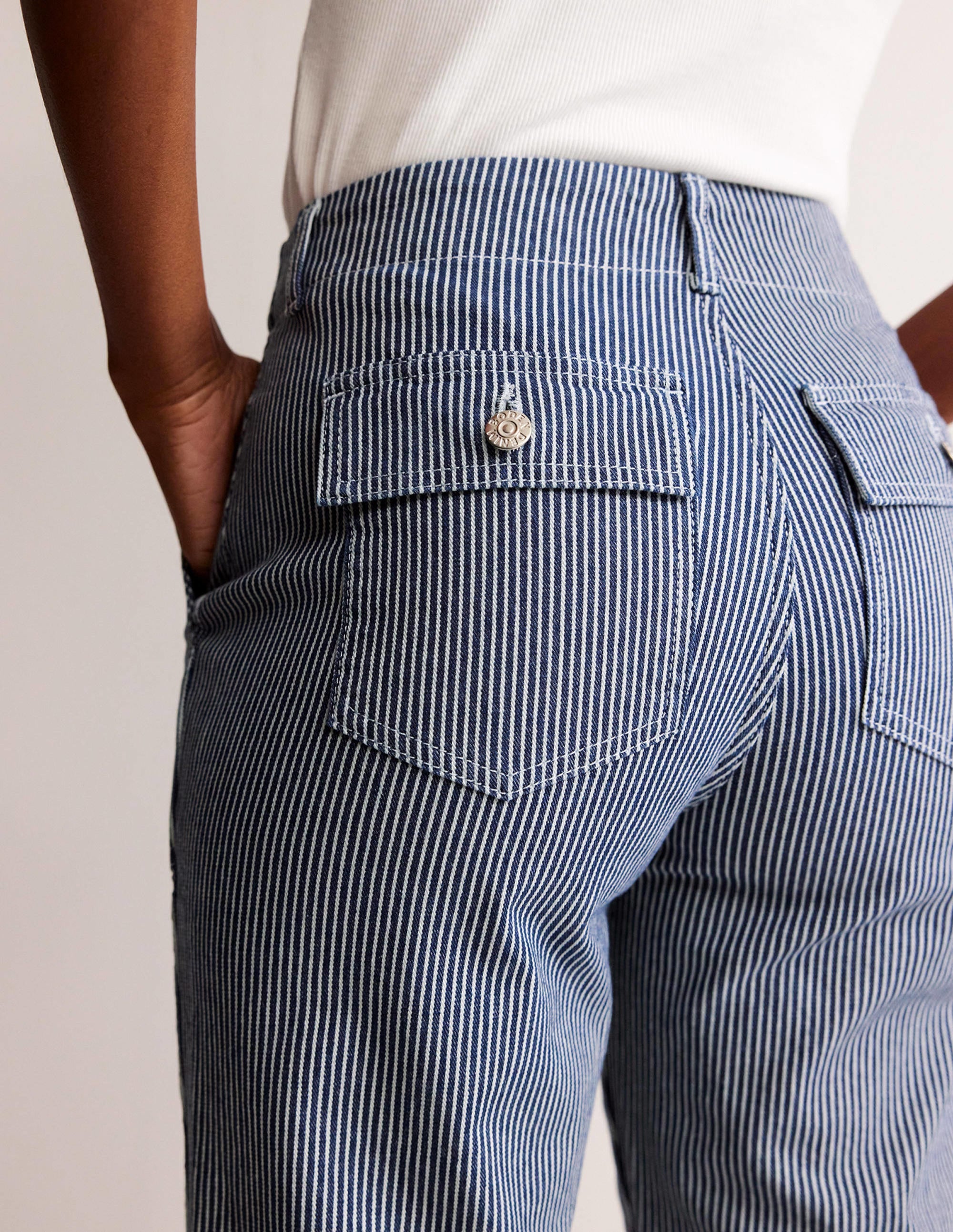  Kensington Casual Trousers-Stripe、mySite、ashleygrahame
