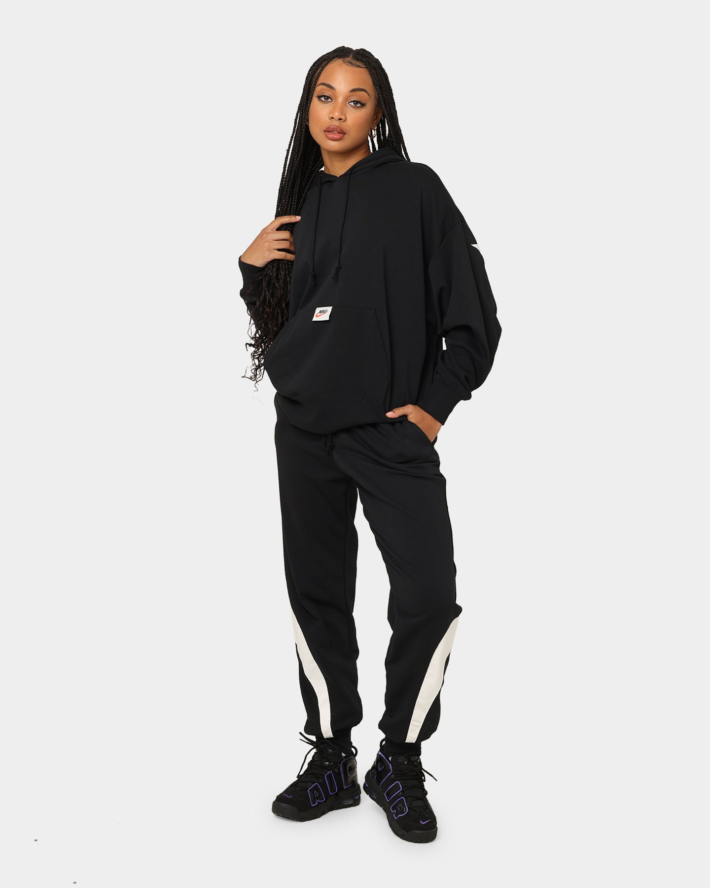 Nike Women's Sportswear Circa50 Fleece Pants Black/White、mySite、zt4zffjzw