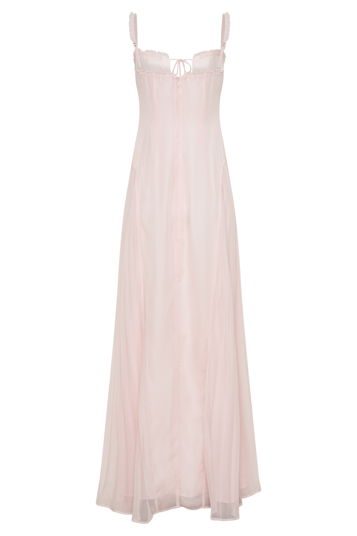 Saira Chiffon Maxi Dress - Powder Pink、mySite、solidvoid