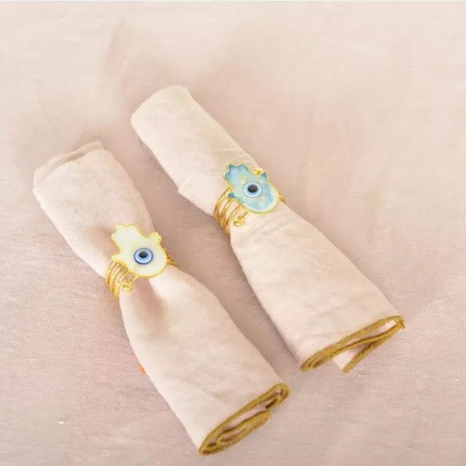 Hamsa Evil Eye Napkin Rings – Set of 4、mySite、topwebapps