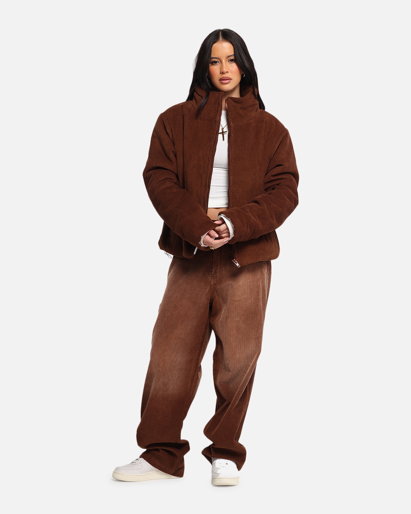 XXIII Corduroy Wash Pants Brown、mySite、zt4zffjzw